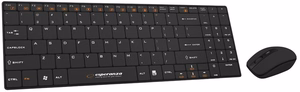 Esperanza EK122K tastatūra RF bezvadu QWERTY melna
