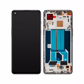 LCD Displejs Saderīgs ar OnePlus Nord 2 ar Frame / Pelēks Onyx / HQ