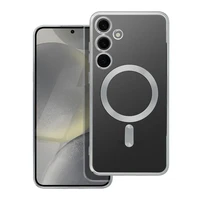 ELECTRO MAG COVER magnētiskais viedtālruņa apvalks, savietojams ar MagSafe, paredzēts SAMSUNG S24 Plus, sudraba