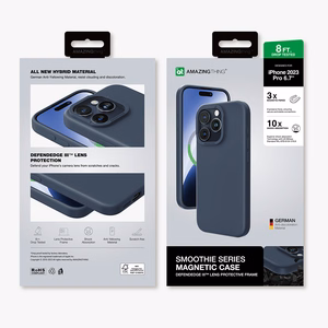 Amazing Thing Smoothie Magsafe apvalks 8FT IP156.7PSMBU Iphone 15 Pro Max tumši zila