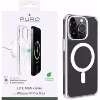 PURO LITEMAG - iPhone 14 Pro Max MagSafe Maciņš (caurspīdīgs)