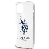US Polo USHCP12MTPUHRWH iPhone 12/12 Pro 6.1" spīdīgs liela logotipa apvalks - balta