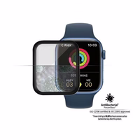 PanzerGlass Izliekts rūdītais stikls Apple Watch 7 45mm - melns