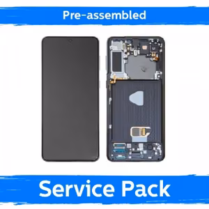 LCD displejs saderīgs ar Samsung G996 S21 Plus ar rāmi / Phantom Violet / (Iepriekš samontēts Service Pack)