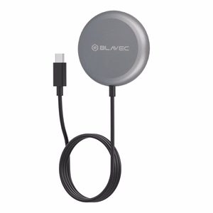 Индукционное зарядное устройство Blavec BQI-03 Qi2 15W магнитное MagSafe (BQI03-QI2MB) чёрное (повреждённая упаковка)