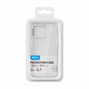 Rock Pure sērijas viedtālruņa apvalks Iphone 16 Pro Max caurspīdīgs