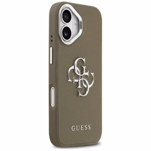 Guess graudainas lielā 4G klasiskā logotipa vāciņš iPhone 17 – brūns