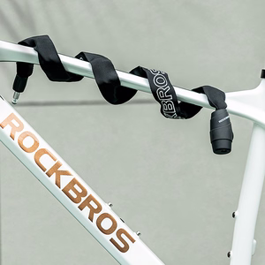 Rockbros 3230002001 velosipēda slēdzene ar kodu un atslēgu - melna