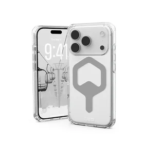 UAG Urban Armor Gear viedtālruņa apvalks PLYO saderīgs ar MagSafe iPhone 17 Pro ledus / sudrabs