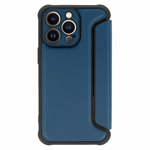 Razor Carbon Book Case for Iphone 14 navy