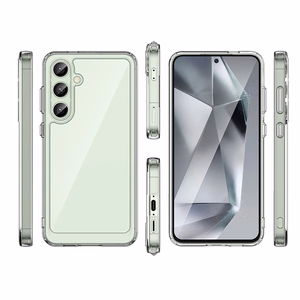 Kosmosa viedtālruņa apvalks ar gēla rāmi Samsung Galaxy S24 FE - caurspīdīgs