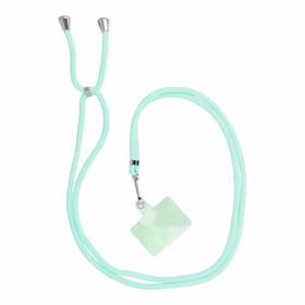 SWING (6mm) tālruņa siksniņa, tālruņa piekariņš ar regulējamu garumu / auklas garums 165 cm (maks. 82,5 cm cilpā) / uz pleca vai kakla – gaiši zaļš
