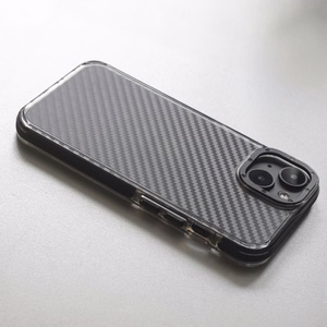 Acrylic Carbon maciņš for iPhone 16e / 17e melns