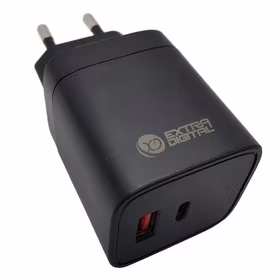 Lādētājs EXTRA DIGITAL GaN USB Type-C, USB Type-A: 45W, PPS