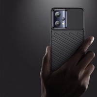 Viedtālruņa apvalks (m) Thunder Case skirtas Realme 9 Pro elastīgs bruņots (m) - melns (m)