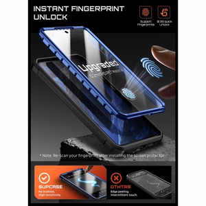 Supcase Unicorn Beetle Pro Mag MagSafe 2 komplektu futrālis Samsung Galaxy S26 - tumši zils un melns