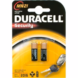 Duracell A23/MN21 – sārma A23/MN21 baterijas, 2 gab.
