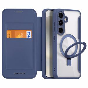 Dux Ducis Skin X Pro apvalks ar magnētisko gredzenu / statīvu Samsung S24+ - zils