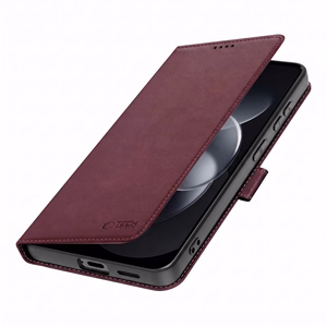 Tech-Protect Wallet case for Xiaomi Redmi Note 17 Pro Max 5G - burgundy