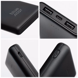 Portatīvais lādētājs Blue Star W1061 10000 mAh 2A melns
