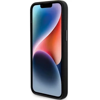 Karl Lagerfeld silikona Choupette Metal Pin viedtālruņa apvalks iPhone 15 Pro Max - melns