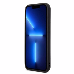 Viedtālruņa apvalks Karl Lagerfeld Ikonik Patch Case iPhone 13 - melns