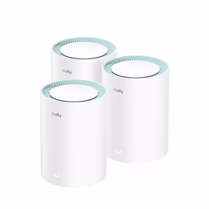 Cudy M1300 3 vienību komplekts Mesh Wi-Fi sistēma divjoslu (2.4 GHz / 5 GHz) Wi-Fi 5 (802.11ac) balts 1 iekšējā antena