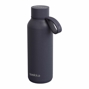 Quokka Solid With Strap nerūsējošā tērauda termopudele, 510 ml, Slate