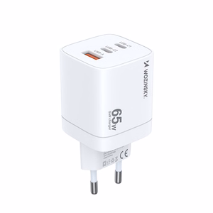 Wozinsky CGWCW 65W GaN сетевое зарядное устройство USB-A 2x USB-C - белый