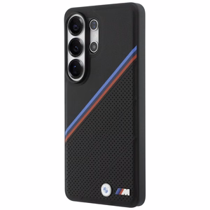 BMW Tricolor Metal Logo MagSafe maciņš priekš Samsung Galaxy S26 Ultra melns