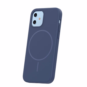 Силиконовый чехол Thin Mag для iPhone 12 12 Pro 6,1" тёмно-синий