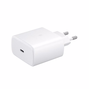 Lādētājs Samsung Super Fast Charging (Type-C) EP-TA845 45W, baltas, no logo
