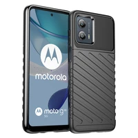 Thunder viedtālruņa apvalks Motorola Moto G53 silikona bruņu apvalks melns