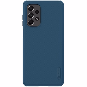 Nillkin Super Frosted Shield Pro izturīgs viedtālruņa apvalks Samsung Galaxy A73 zils