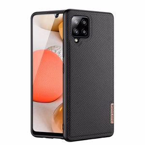 Dux Ducis Fino apvalks pārklāts ar neilona materiālu Samsung Galaxy A42 5G melns
