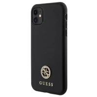 Guess Strass Metal Logo viedtālruņa apvalks iPhone 11 / Xr 6.1" - Melns