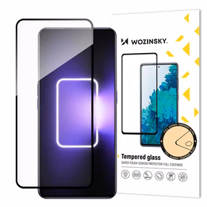 Wozinsky pilnas līmes rūdītais stikls rūdītais stikls Realme GT Neo 5 / Realme GT3 9H pilna ekrāna pārklājums ar melnu rāmi