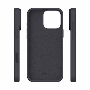 Etteri Silicone Mag maciņš iPhone 16 Pro Max 6,9" melns