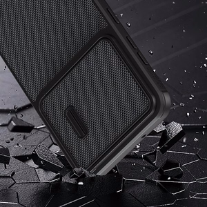 Nillkin Textured S viedtālruņa apvalks Samsung Galaxy S23+ ar kameras vāciņu melns
