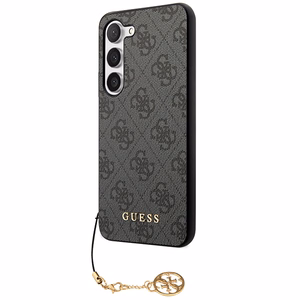 Guess 4G Charms Collection viedtālruņa apvalks Samsung Galaxy A35 - melns