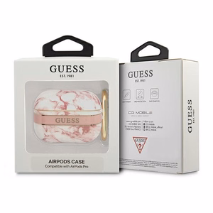 Guess GUAPHCHMAP чехол для AirPods Pro розовый/розовый Marble Strap Collection