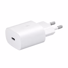 Samsung 25W EP-TA800EWE USB-C sienas lādētājs rezerves komplekts - balts
