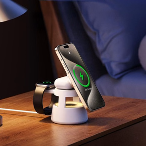 DUZZONA W23 5-in-1 magnētiskā bezvadu uzlādes stacija ar Bluetooth skaļruni