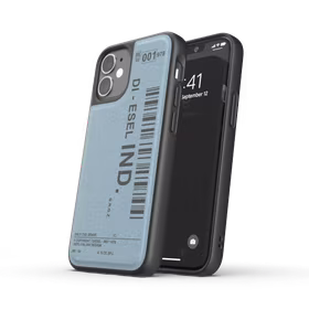 DIESEL Formēts maciņš DENIM FW20 IPHONE 12 MINI melns/zils