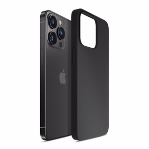 iPhone 13 Pro Max sērija 3mk Silicone Case - melns