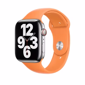 APPLE SIKSNIŅA APPLE WATCH MKUX3AM/A SPORTA SIKSNIŅA 45MM MARIGOLD ORIĢINĀLĀ PLOMBA