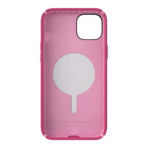 Speck Presidio2 Pro + MagSafe vāciņš ierīcei iPhone 15 Plus / 14 Plus, ar Microban pretmikrobu aizsardzību, “Digital Pink / Blossom Pink / White” krāsu kombinācija