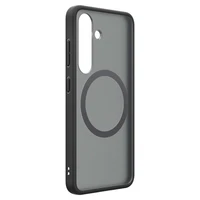 Spigen Capella GP-FPS931PGBJW silikona viedtālruņa apvalks ar MagFit magnētisko gredzenu Samsung Galaxy S25 - melns