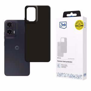 3mk Matēts viedtālruņa apvalks Motorola Moto G35 5G - melns