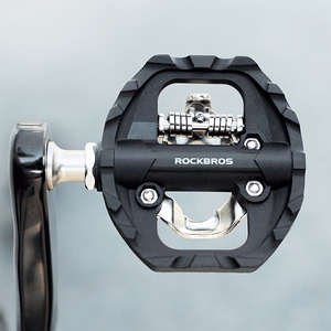 Rockbros M108 divpusēji daļēji fiksējami neilona velosipēda pedāļi – melni